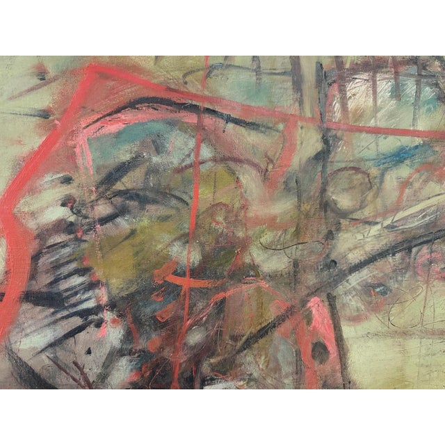 1950s Mino Ceretti, Abstract Composition, 1950s, Oil on Canvas For Sale - Image 5 of 14