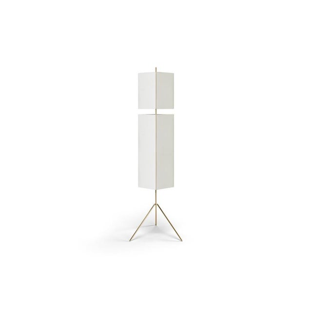 Not Yet Made - Made To Order Bronze Structure and Ivory Fabric 3T09 Floor Lamp by Neri & Hu for Cassina For Sale - Image 5 of 6