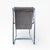 Set of Six 1980s Chrome Cantilever Dining Chairs in Gray Velvet For Sale - Image 4 of 13