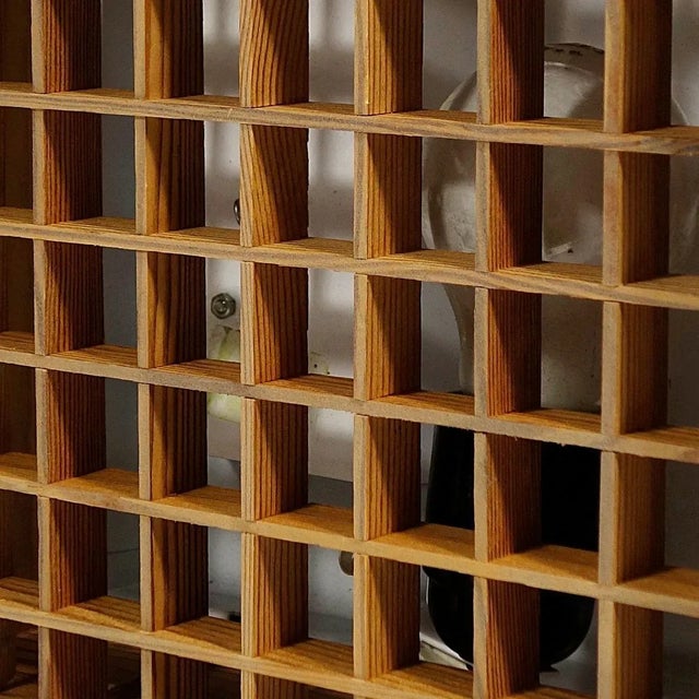 Mid-Century Modern Wooden Ceiling Lamp, 1970s For Sale - Image 3 of 5