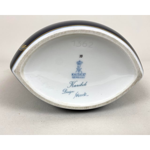 Vintage Vase Porcelain Caribbean by K.Nossek for Ak Kaiser, Germany, 1980s For Sale - Image 8 of 9