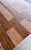 Incredible, evocative and rare Mid Century Brutalist contrasting walnut and oak contrasting inlaid “parquet” plank top...