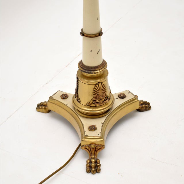 Neo-Classical French Tole Floor Lamp, 1900s For Sale - Image 9 of 12