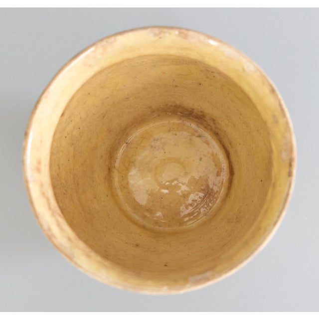 19th Century Petite 19th Century French Yellow Glazed Confit Pot For Sale - Image 5 of 7