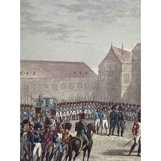 François Pigeot, Napoleon's Abdication at Fontainebleau, 1800s, Engraving For Sale - Image 3 of 8