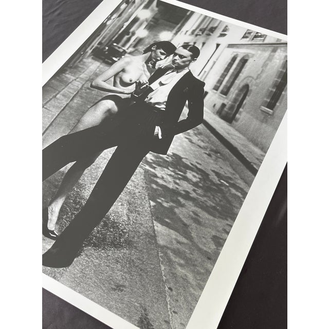 1970s "Rue Aubriot With Nude Model, Paris 1975" Vintage Silver Gelatin Print by Helmut Newton. For Sale - Image 5 of 9