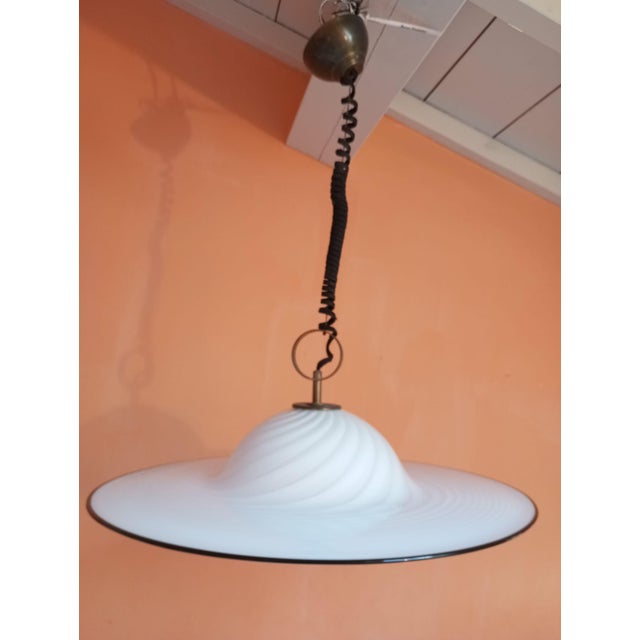 Vintage Murano Glass Pendant Light, Italy, 1960s For Sale - Image 15 of 17