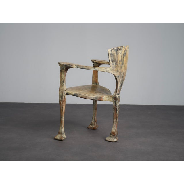 1990s Ginkgo Biloba Sculptural Armchair from Joop Evers and Frans Bolscher, Netherlands, 1992 For Sale - Image 5 of 12