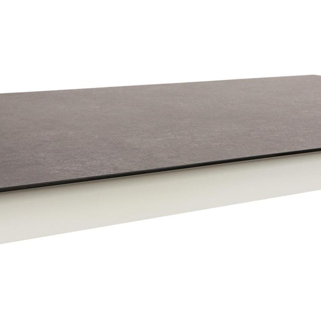 Modern Grey & White Qbis Dining Table in Wood & Resin from Mondo For Sale - Image 3 of 11