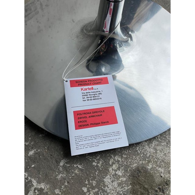 Philippe Starck Swivel Armchair by Philippe Starck for Kartell For Sale - Image 4 of 5