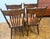 Folk Art Set of Four 19thc Old Surface Press Back Ranch Chairs For Sale - Image 3 of 9