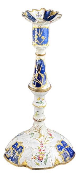 Enamel Candlestick attributed to South Staffordshire / Bilston, 1765-1775