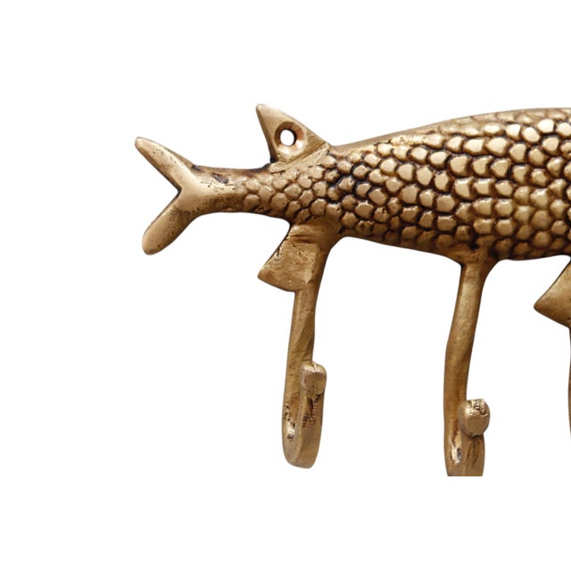 Brass Fish Wall Hooks For Sale - Image 4 of 4