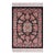 Shabby Chic Pak-Persian Black/Black Wool Rug - 1'7'' X 2'2'' For Sale