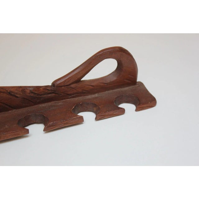 Folk Art Dual Dog Pipe Holder For Sale - Image 12 of 13