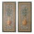 Pair of Antique Wood Decorative Painted Panels For Sale