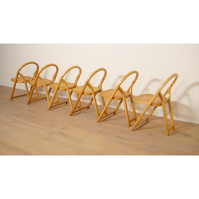 1960s Arca Chairs by Gigi Sabadin for Crassevig, 1960s, Set of 6 For Sale - Image 5 of 18