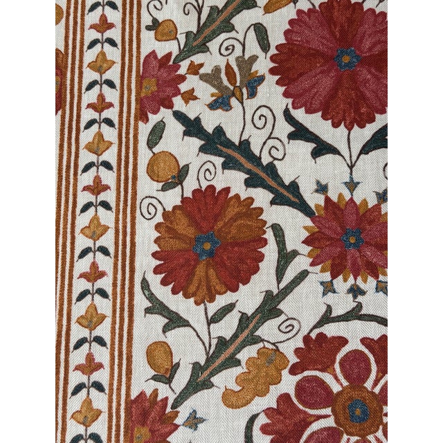 Colefax and Fowler Tamarind F4889-01 Linen Fabric in Antique Red 5 1/2 Yards For Sale In Raleigh - Image 6 of 6