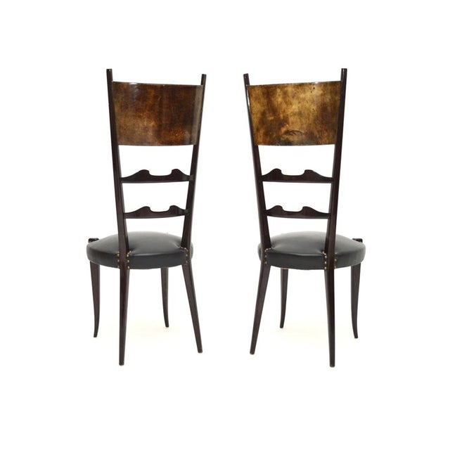 Vintage Italian Side Chairs from Aldo Tura, 1970s, Set of 2 For Sale - Image 4 of 11