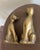 Brass Vintage Mid-Century Modern Brass Cat Sculptures – Pair – Made in Korea For Sale - Image 8 of 12