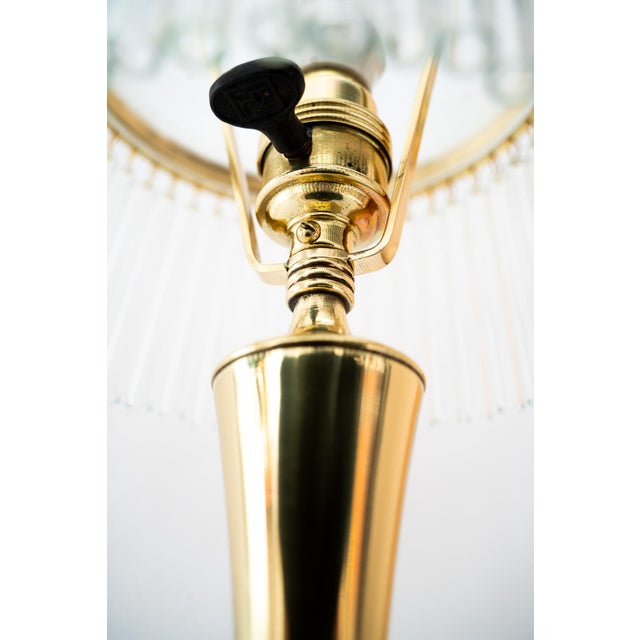 Art Deco Table Lamp with Glass Shade and Sticks from Palme Koenig, Vienna, Austria, 1920s For Sale - Image 12 of 16