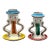 Pair of Vintage Giovanni DeSimone Ceramic Candlestick Holders, Italy For Sale