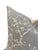 Textile Pair of Custom Rh Two-Sided Decorative Pillows in Soft Gray Floral & Neutral Stripe For Sale - Image 7 of 7