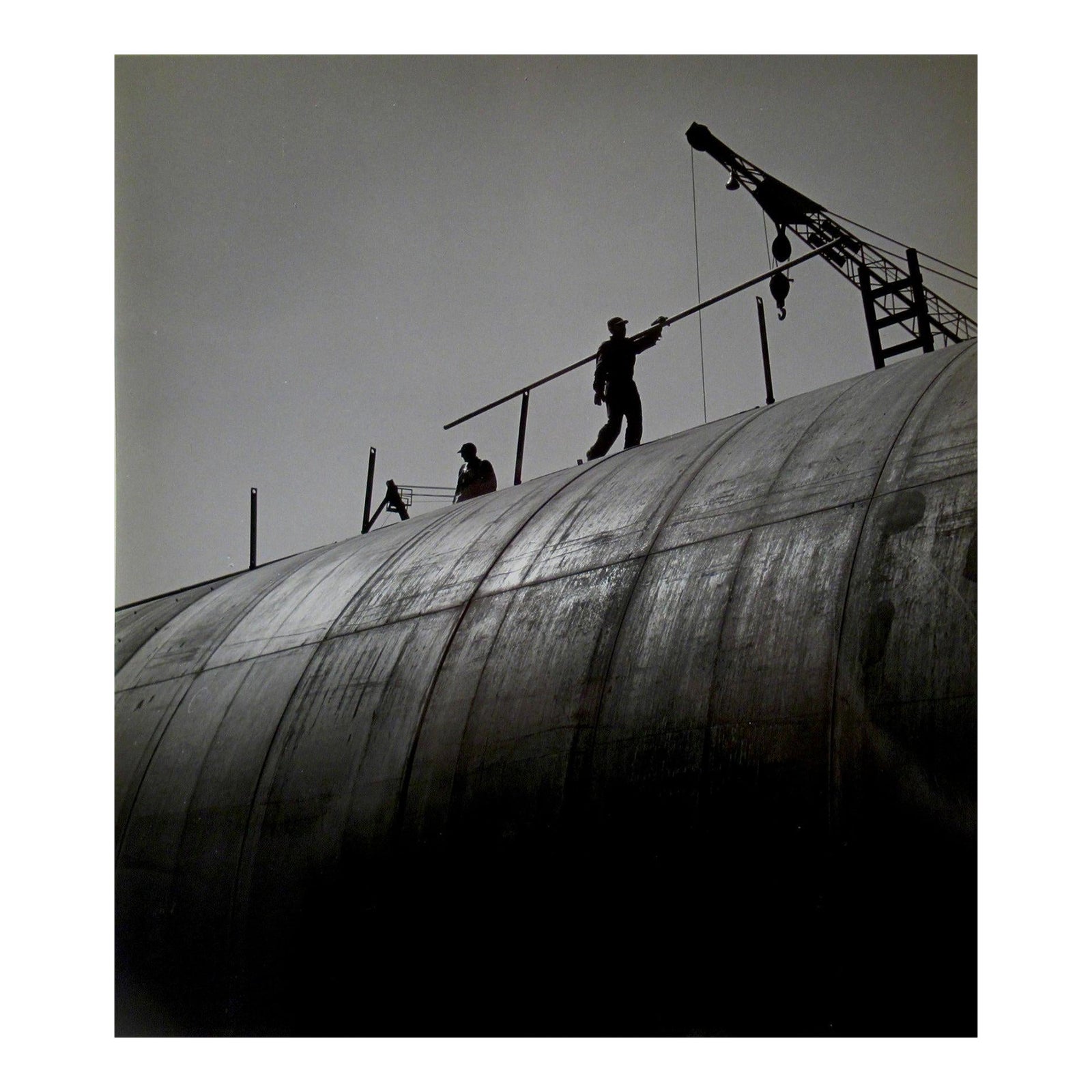 Richard Stacks Workmen On Top Of Tunnel At Shape Up Basin C. 1960 ...
