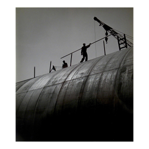 Richard Stacks Workmen On Top Of Tunnel At Shape Up Basin C. 1960 Photography