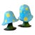 Vintage Boho Monumental Fiberglass Mushrooms - Set of 2 For Sale