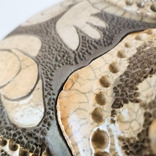 Monumental Randy Brodnax Covered Vessel With Frogs For Sale - Image 13 of 13