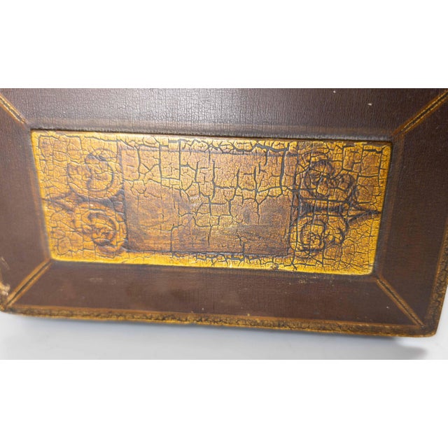 19th Century English Regency Egyptian Revival Sarcophagus Form Japanned Box For Sale - Image 10 of 16