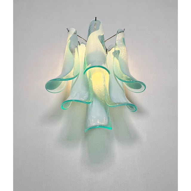 Vintage Italian Murano Wall Lights in the style of Mazzega, 1990, Set of 2 For Sale - Image 13 of 18