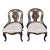 Pair of Mid Victorian Mother of Pearl Inlaid Papier Mâché Gilt Decor Set of Chairs For Sale