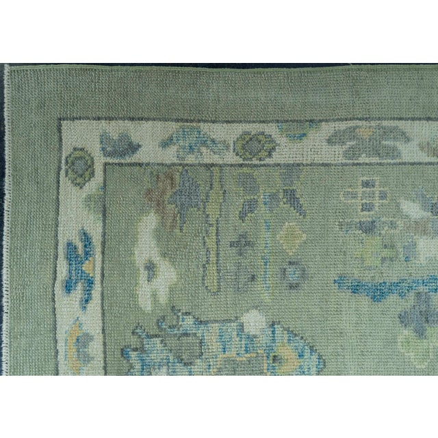 Turkish Turkish Oushak Rug 8'6" x 12'4" #19183 For Sale - Image 3 of 8