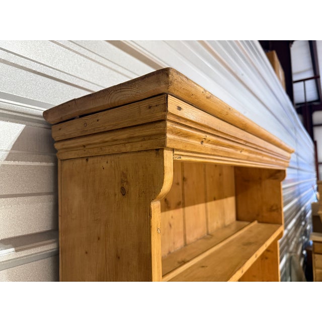 Antique Pine Two Piece Dresser From England For Sale - Image 15 of 18
