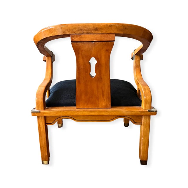 Chinoiserie Pair of Late 20th Century Chinoiserie Ming Schnadig Chairs For Sale - Image 3 of 5