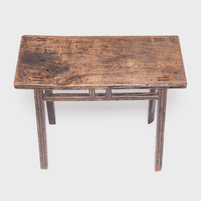 Chinese 1900s Provincial Stacked Stretcher Wine Table For Sale - Image 3 of 7
