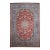 Vintage Room Size Persian Isfahan Rug, Handwoven Floral Pattern, Red & Blue, 9’ X 12’ For Sale