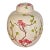 Vintage Cherry Blossom Lidded Jar — Hand‑Painted & Embossed Porcelain For Sale