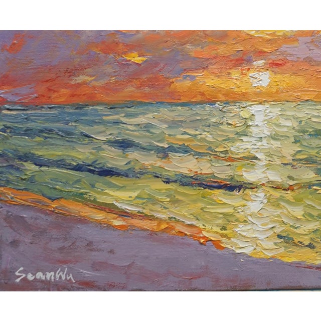 Original Oil Landscape of Sunset For Sale - Image 4 of 5