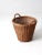 Brown Vintage Wicker Basket For Sale - Image 8 of 10