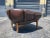 Animal Skin 1990s Danish Modern Brown Leather Lounge Chair in the Style of Illum Wikkelsø For Sale - Image 7 of 10
