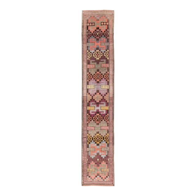 Galerie Shabab Collection Mid-20th Century Turkish Anatolian Long Runner For Sale