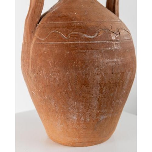 Ceramic Antique Terracotta Amphora Vase, 1800s For Sale - Image 7 of 11