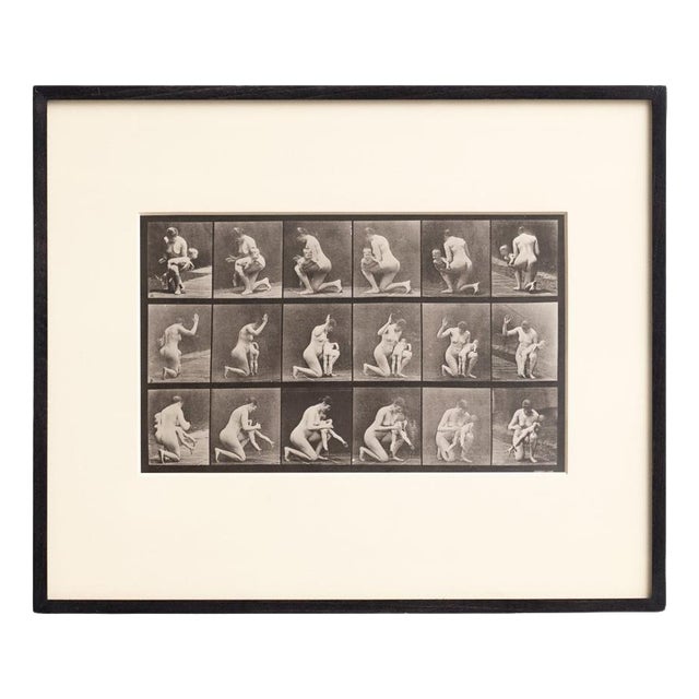 Eadweard Muybridge, Black and White Women in Motion Study, 1982, Photograph, Framed For Sale