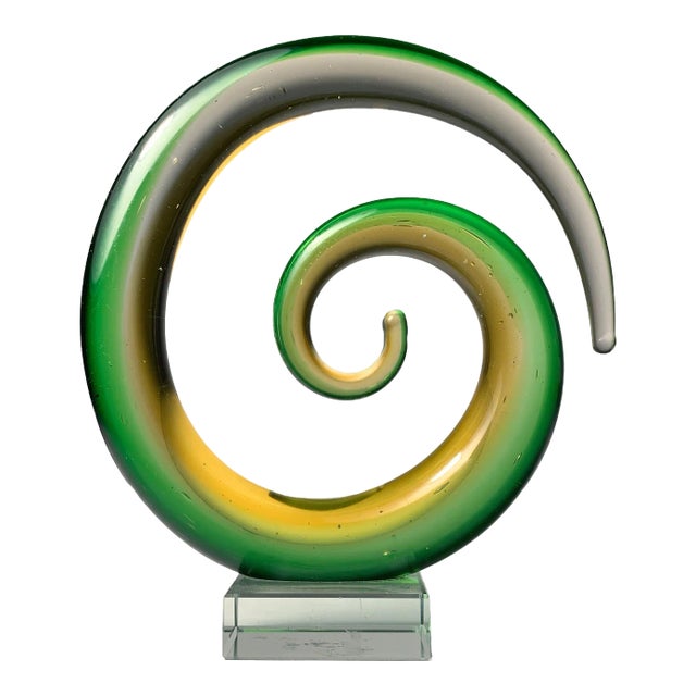 Vintage Murano Glass Swirls (2 Available) For Sale