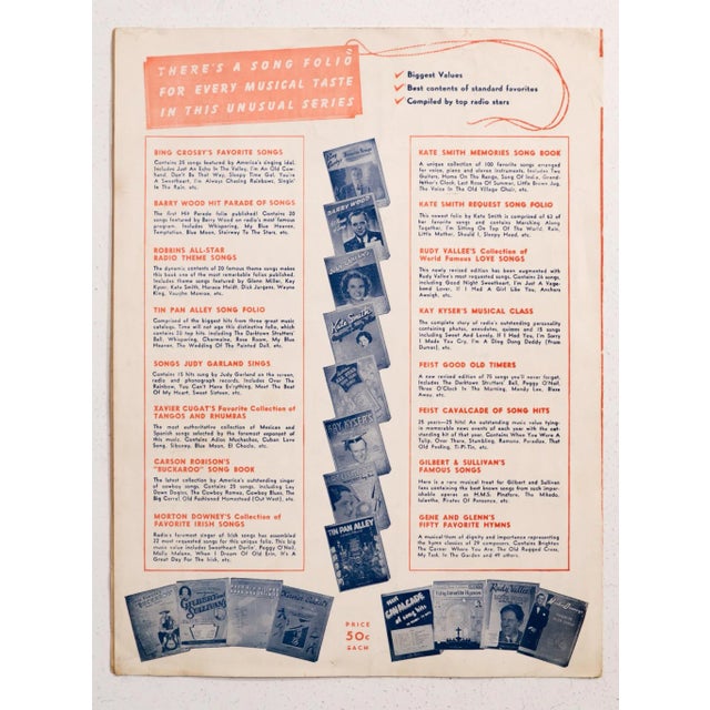 1940s 1942 American Music Sheet - Take It From There, Coney Island For Sale - Image 5 of 6