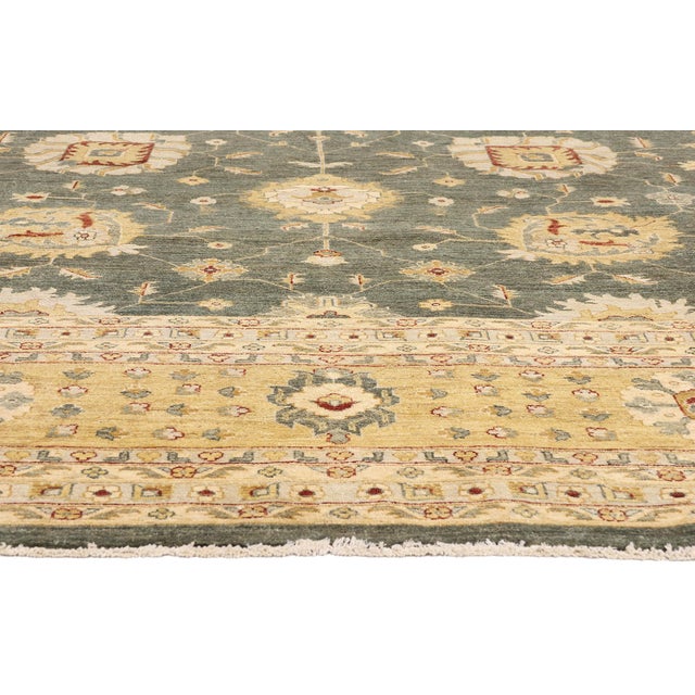 Vintage Pakistani Oushak Rug, 11'11 X 15'00 For Sale - Image 4 of 10