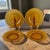 This set of four 9'' dishes features a vintage floral pattern in a vibrant amber color. Made of Depression Glass, these...